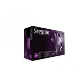Sempermed USA BKNF106 Exam Glove, Nitrile, XX-Large, Black, 90/bx, 10 bx/cs