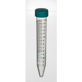 3141-335-018 Labcon 15 mL Centrifuge Tube, Clear, Sterile, Racked, RNase/DNase Free