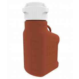 15K-0111-OEM EZgrip® Carboy, 2.5L, Amber HDPE, 83B Cap, Foxx Life Sciences 