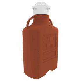 15N-3111-OEM EZgrip® Carboy, 20L, Dark Amber PP, 83B Cap, Foxx Life Sciences 