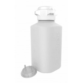 165-4202-OEM HD Bottle, 4L, PP, 83B Cap with 1/4" Hose Barb Adapter, Foxx Life Sciences 