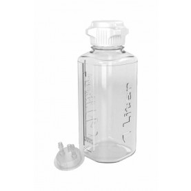 167-1102-OEM HD Bottle, 1L, CP, 53B Cap with 1/4" Hose Barb Adapter, Foxx Life Sciences 