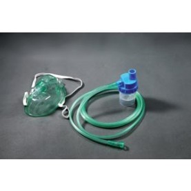 Amsino International, Inc. AS75020 Oxygen Mask, Non-Rebreather, Pediatric with 7 ft Tubing, Reservoir Bag, 50/cs