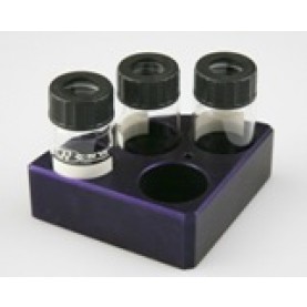 18900003 Scilogex Purple Quarter Reaction Block, Holds 20 mL Reaction Vessel, 28 mm x 24 mm