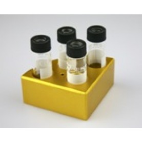 18900049 Scilogex Gold Quarter Reaction Block, Holds 16 mL Reaction Vessel, 21.6 mm x 31.7 mm