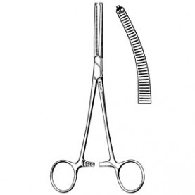 Sklar Instruments 17-2680 Rochester-Ochsner Forcep, Curved, 8" (DROP SHIP ONLY)