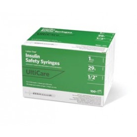 UltiMed, Inc. 03219 Insulin Syringe, Fixed Needle, 1cc, 29G x ½", 100/bx