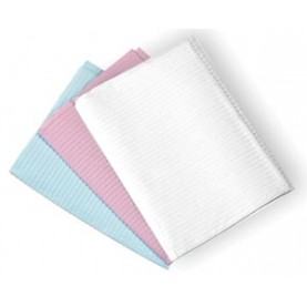 Crosstex International WPXDRT Towel, Polyback 3-Ply Paper, Poly, 19" x 13", Dusty Rose, 400/cs