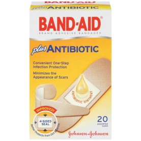 Johnson & Johnson Consumer Products 005570 Adhesive Bandages, Assorted Sizes, 20/bx, 24 bx/cs (Continental US+HI Only)
