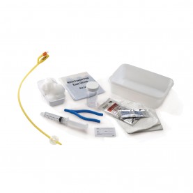 Universal Catheterization Tray, Foley Latex Catheter, 16FR, 5cc Specimen Container, 20/cs (Continental US Only) (Notice – Syringes are temporarily not included due to the Nurse Assist recall.  Please contact your NDC sales rep for questions.)