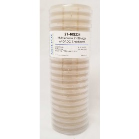 21-40S234, Middlebrook 7H10 Tri-plates, Plated Agar, 8 ml/sector, Culture Media, Moltox