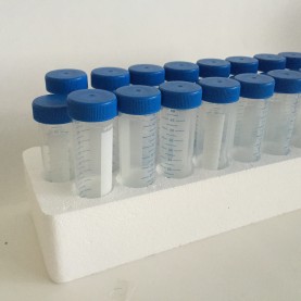 227270 Greiner Bio 50 mL CELLSTAR Centrifuge Tube, Natural Tube, Blue Cap, Sterile (25 Tubes/Rack, 300 Tubes/Case)