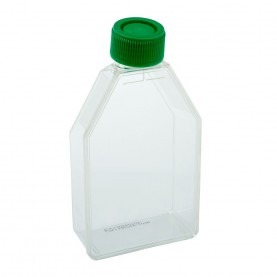 229340 CELLTREAT 75 cm² Tissue Culture Flask, Plug Seal Cap, Sterile, 100 Flasks