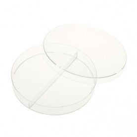 Sycamore Life Sciences SLS667682, 2 Compartment Petri Dish, 100 mm x 15 mm, Stackable, Sterile, 500 Dishes