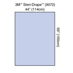3M Health Care 9072 Steri-Drape Drape Sheet, 44" x 59", Absorbent Impervious Material, 20/bx, 4 bx/cs (Continental US+HI Only)