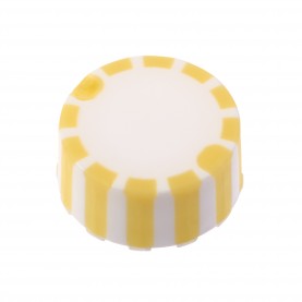 230840Y CellTreat CAP ONLY, Screw Top Micro Tube Cap, Grip Cap With Integrated O-Ring, Yellow, Non-sterile (1000/Case)