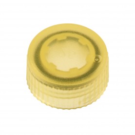 230842Y CellTreat CAP ONLY, Screw Top Micro Tube Cap, O-Ring, Translucent, Yellow, Non-sterile (1000/Case)