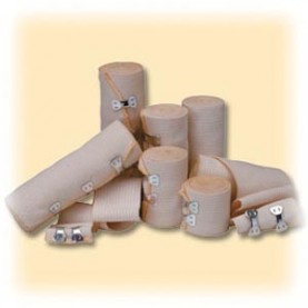 AMD-Medicom 623 Elastic Bandage, 6" x 5 yds, CONTAINS LATEX, Shrink Wrapped, 10/pk, 5 pk/cs
