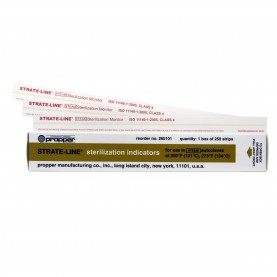 PROPPER MFG CO 26510100 STRATE-LINE STERILIZATION INDICATOR STRIPS 250/BOX
