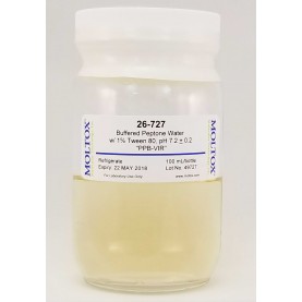 26-727, Buffered Peptone Water w/Tween, , 100 ml, Reagent, Moltox