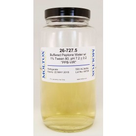 26-727.5, Buffered Peptone Water w/Tween, , 500 ml, Reagent, Moltox
