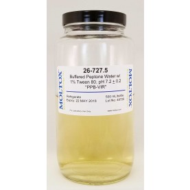 26-727.5, Buffered Peptone Water w/Tween, , 500 ml, Reagent, Moltox