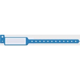 Medical ID Solutions 142 Wristband, Adult/ Pediatric, 10", Insert Vinyl, Blue, 250/bx