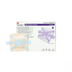 3M Health Care 90641 Foam Border Dressing, 4" x 4", 10/bx, 6 bx/cs (Continental US+HI Only)