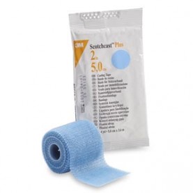 3M Health Care 82002L Plus Casting Tape, 2" x 4 yds, Light Blue, 10/cs (Continental US+HI Only)