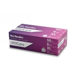 UltiMed, Inc. 9565 Pen Needle, 6mm Depth, 31G x ¼", 50/bx