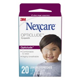 3M Health Care 1537 Junior Size Eye Patch, 2.4" x 1.8", 20/bx, 36 bx/cs (Continental US+HI Only)