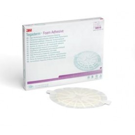 3M Health Care 90616 Foam Adhesive Dressing, 7 ½" x 8 ¾", Oval, 5/bx, 3 bx/cs (Continental US+HI Only)