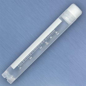 Globe Scientific 5.0 mL Cryogenic Vial, Natural, Sterile, Self-Standing