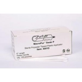AMD-Medicom 4001D Plastic Shaft Collection Swab, 6"L, Sterile, 1/pch, 100 pch/bx, 10 bx/cs