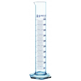 32808 BrandTech Graduated Cylinder, 10 mL, Borosilicate Glass, Class A, 140 mm Height, Hexagonal Base, Molded Graduations (Pack of 2)