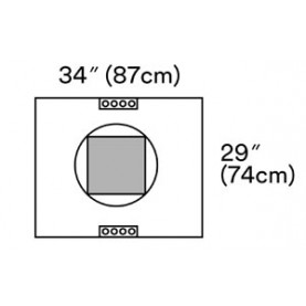 3M Health Care 2057 Cesarean-Section with Incise Pouch, 35" x 30", 10/bx, 4 bx/cs (Continental US+HI Only)