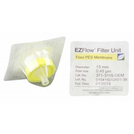 371-3115-OEM EZFlow®  Syringe Filter, 0.45µm PES, 13mm, Sterile, 100/pack, Foxx Life Sciences