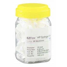 37B-2116-OEM EZFlow®  Syringe Filter, 0.22µm PP, 13mm, 100/pack, Foxx Life Sciences