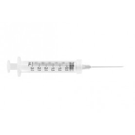 UltiMed, Inc. 63005 Safety Syringe, Detachable Needle, 3mL, 22G x 1 ½", 100/bx