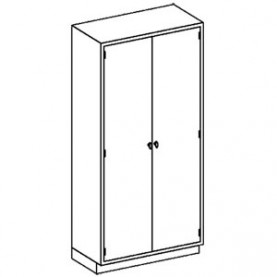 Blickman Industries 2030435000 High Cabinet 35"W x 84"H x 18"D, (5) Stainless Steel Adjustable Shelves, (1) Hinge Solid Door (DROP SHIP ONLY)