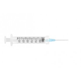 UltiMed, Inc. 63006 Safety Syringe, Detachable Needle, 3mL, 23G x 1", 100/bx