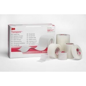 3M Health Care 1527-0 Surgical Tape, ½" x 10 yds, Transparent 24 rl/bx, 10 bx/cs (021219) (Continental US+HI Only)