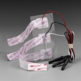3M Health Care 2284 Neonatal, 17mm x 22mm, Pre-Wired Radiolucent Limb Band Electrode, 3/bg, 100 bg/cs (Continental US+HI Only)
