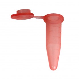 Bio Plas 1.5 mL G-Tube Flat Top Microcentrifuge Tube, Red
