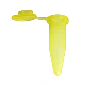 Bio Plas 1.5 mL G-Tube Flat Top Microcentrifuge Tube, Yellow

