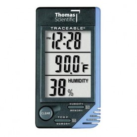 Thomas 4040 Traceable Thermometer/Clock, +/- 1 degree C Accuracy