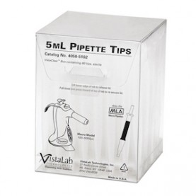 VistaLab 5000 μL Pipette Tips, Clear, Sterile, Graduated, Bulk, 60 Tips