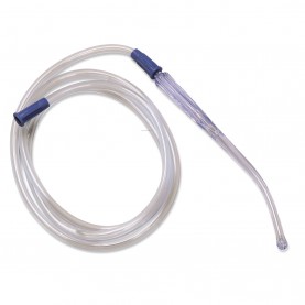 Yankauer Suction Instrument, Rigid, Bulbous Tip, Tip Trol ¼" x 6 ft Tubing, 20/cs (Continental US Only)