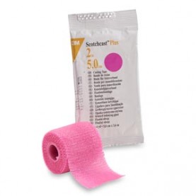 3M Health Care 82002X Plus Casting Tape, 2" x 4 yds, Rose, 10/cs (Continental US+HI Only)