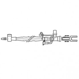 AirLife 2271418 Trach Care, Double Swivel Elbow, MDI Port, 14FR, 20/cs (US Only)